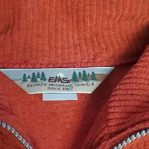VINTAGE EMS Eastern Mountain Sports Quarter Zip Fleece Adult Small Maroon
